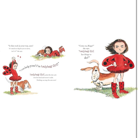 Ladybug Girl & At the Beach Beautiful Hardcover Books by David Soman Jacky Davis - Picture 13 of 16